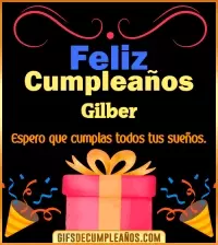 GIF Mensaje de cumpleaños Gilber